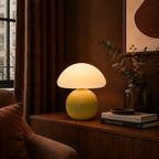 Bedroom Bedside Lamp Premium Cream Style Mushroom Table Lamp Decoration Ins Ancient Glazed Atmosphere Night Lamp Study Gift